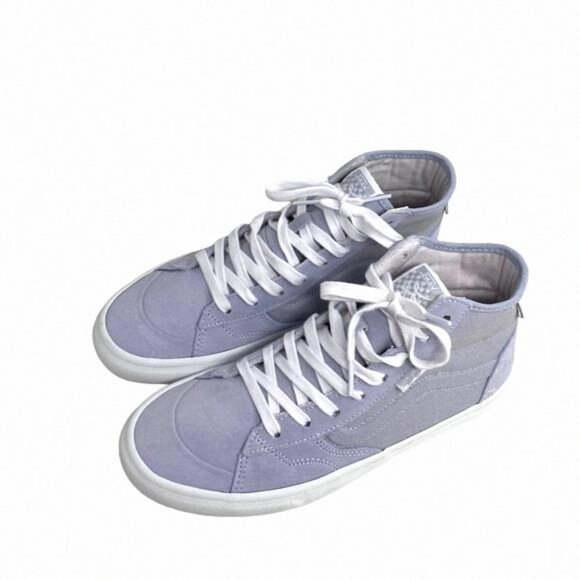 VANS Skate Lizzie Dusty Blue Shoe High Casual For VN0A4BX1DSB Canvas Suede Women - Picture 3 of 11